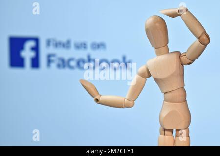 Facebook-Zeichen | Facebook-Logo 25/01/2018 Stockfoto