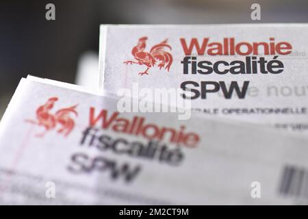 Steuern | Fiscalité 06/02/2018 Stockfoto