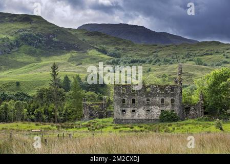 18th century Bernera Barracks near Glenelg, Ross and Cromarty in the West Highlands of Scotland | Bernera Barracks près de Glenelg, Ross and Cromarty, Ecosse, Royaume-Uni 03/06/2017 Stock Photo