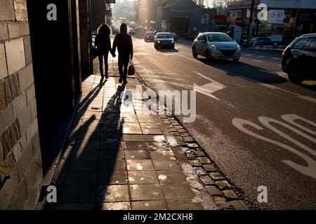 Ein Paar in der Stadt. | ein paar en ville. 05/05/2016 Stockfoto