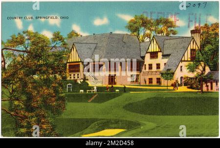 Country Club, Springfield, Ohio, Organizations' Facilities, Tichnor Brothers Collection, Postkarten der Vereinigten Staaten Stockfoto