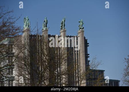 Expo palace of Brussels | Palais des exposition de Bruxelles 21/02/2018 Stock Photo