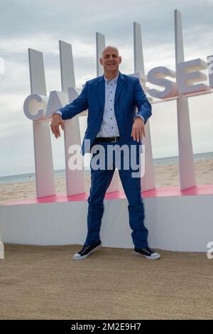 Geschworenenpräsident Harlan Coben bei einem Fototermin der Jury des Offiziellen Wettbewerbs zum Internationalen Serienfestival 1. in Cannes. | Le président du Jury Harlan Coben au photocall du Jury de la Compétition officielle du 1er Festival International des Séries de Cannes. 07/04/2018 Stockfoto