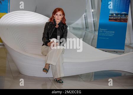 Audrey Fleurot attend 'Safe' Photocall during the 1st Cannes International Series Festival | Audrey Fleurot assiste à lphotocall de Safe' pendant le 1er Festival international de la série à Cannes. 11/04/2018 Stock Photo