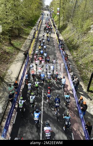 Eintägiges Radrennen „Amstel Gold Race“, 263 km von Maastricht nach Valkenburg, Niederlande, Sonntag, 15. April 2018. BELGA FOTO ERIC LALMAND Stockfoto