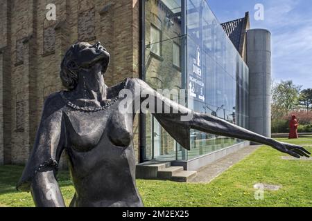 Zehn-Duinen-Museum und archäologische Stätte der Zisterzienserin-Muttergottes der Dünen-Abtei, Koksijde / Coxyde, Westflandern, Belgien | Musée Ten Duinen / Abbaye Notre-Dame des Dunes à Coxyde, Belgique 19/04/2018 Stockfoto