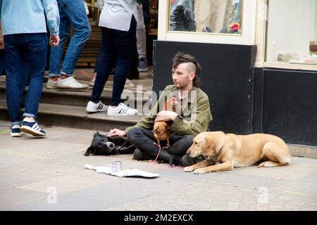 Obdachlose | Sans abri 28/04/2018 Stockfoto