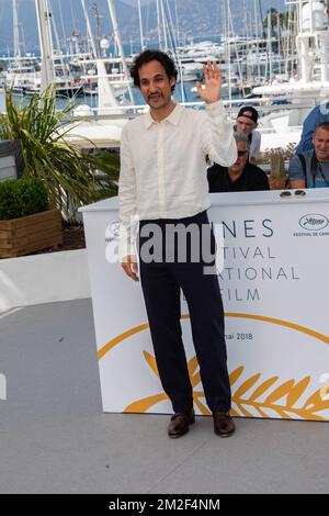 Fotogelegenheit des Films „vGrans“ im Palais des Festival de Cannes während des 71. Filmfestivals in Cannes. regisseur Ali Abbasi | Photocall du Film 'Grans'l au Palais des Festival de Cannes Lors du 71 eme Festival de Cannes. le réalisateur Ali Abbasi 09/05/2018 Stockfoto