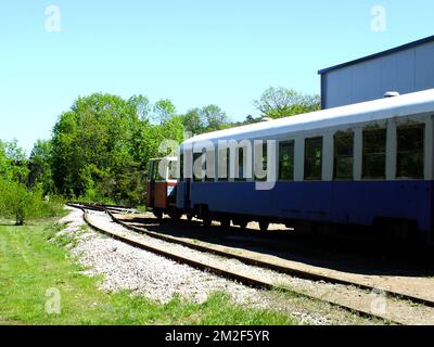 Schienenfahrrad | Vélo Rail (12) Aveyron 13/05/2018 Stockfoto