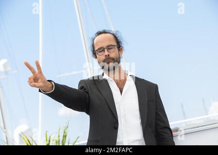 Cédric HERROU besucht die „Libre“-Fotokonferenz während des 71.. Jährlichen Filmfestivals in Cannes im Palais des Festivals | Cédric HERROU assiste au Photocall de „Libre“ lors du 71ème Festival de Cannes au Palais des Festivals. 18/05/2018 Stockfoto