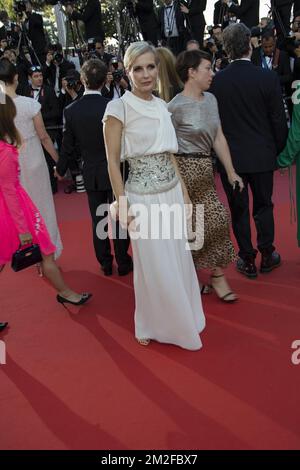 Melita Toscan du Plantier attends the Closing Ceremony & screening of 'The Man Who Killed Don Quixote' during the 71st annual Cannes Film Festival at Palais des Festivals | Melita Toscan du Plantier assiste à la cérémonie de clôture et à la projection de ' L'homme qui a tué Don Quichotte ' lors du 71e Festival de Cannes au Palais des Festivals. 19/05/2018 Stock Photo