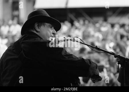 Das Jazz-Wochenende in Brüssel ist ein großartiger Ort. Philippe Catherine Live über den Grand-Place in Brüssel: JMQuinet/Reporter 26/05/2018 Stockfoto