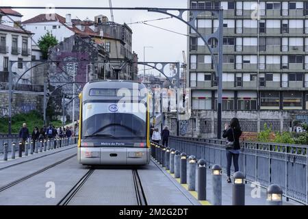 Die schöne Stadt Porto. Metro La ville de Porto 12/06/2018 Stockfoto