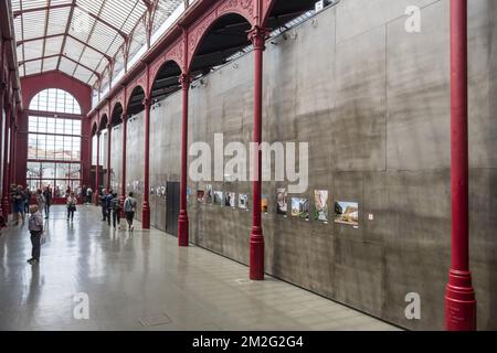 Die schöne Stadt Porto. Rund um den Mercado Ferreira Borges | La ville de Porto - Autour du marche Ferreira Borges 12/06/2018 Stockfoto