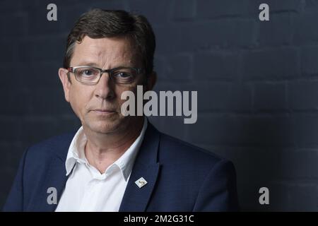 Thierry Belin est secretaire national du syndicat national du personnel de Police et de securite 30/05/2018 Stockfoto