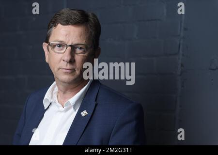 Thierry Belin est secretaire national du syndicat national du personnel de Police et de securite 30/05/2018 Stockfoto