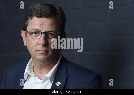 Thierry Belin est secretaire national du syndicat national du personnel de Police et de securite 30/05/2018 Stockfoto