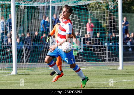 Jelle Vossen des Clubs kämpft um den Ball während eines freundlichen Spiels, dem ersten der neuen Saison 2018-2019 für Club Brügge, zwischen KFC Heist und Club Brügge, in Heist-Aan-Zee, Freitag, den 22. Juni 2018. BELGA FOTO KURT DESPLENTER Stockfoto