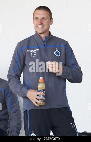 Club's Timmy Simons pictured during a friendly game, the first of the new season 2018-2019 for Club Brugge, between KFC Heist and Club Brugge, in Heist-Aan-Zee, Friday 22 June 2018. BELGA PHOTO KURT DESPLENTER Stock Photo