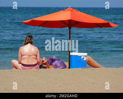 Strand und Feiertage | Plage et vacances 26/06/2018 Stockfoto