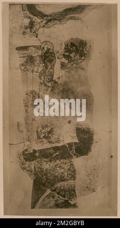 Detail of Procession Fresco in palace of Knossos , Archaeological sites, Castles & palaces, Antiquities, Paintings, Palace of Knossos Knossos. Nicholas Catsimpoolas Collection Stock Photo