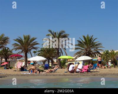 Strand und Feiertage | Plage et vacances 02/07/2018 Stockfoto