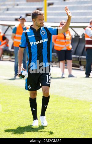 Siebe Schrijvers des Vereins, abgebildet am Fantag des belgischen Fußballteams Club Brugge KV, Sonntag, den 08. Juli 2018 in Brügge. BELGA FOTO KURT DESPLENTER Stockfoto