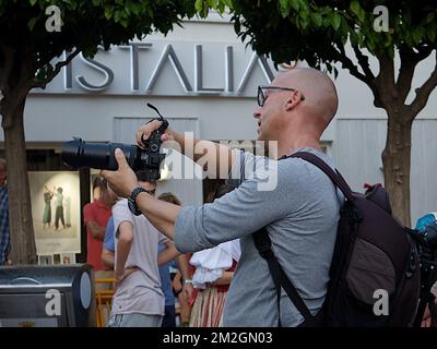 Photograph in Action | Photographe en Action 08/07/2018 Stockfoto