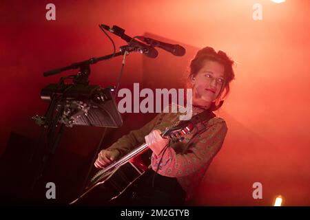 Musikerin Selah Sue alias Sanne Putseys tritt am ersten Tag der 30.. Ausgabe des Dour Festivals in Dour auf, am Mittwoch, den 11. Juli 2018. BELGA FOTO ALEXIS TAMINIAUX Stockfoto