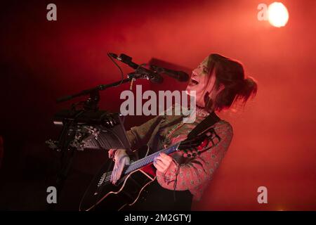 Musikerin Selah Sue alias Sanne Putseys tritt am ersten Tag der 30.. Ausgabe des Dour Festivals in Dour auf, am Mittwoch, den 11. Juli 2018. BELGA FOTO ALEXIS TAMINIAUX Stockfoto