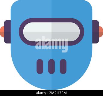 welding mask illustration in minimal style isolated on background Stock Vector