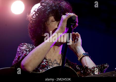 LP (Laura Pergolizzi ) in Konzert beim Nizzaer Jazzfestival. | LP (Laura Pergolizzi ) en concert au Nice Jazz Festival. 21/07/2018 Stockfoto
