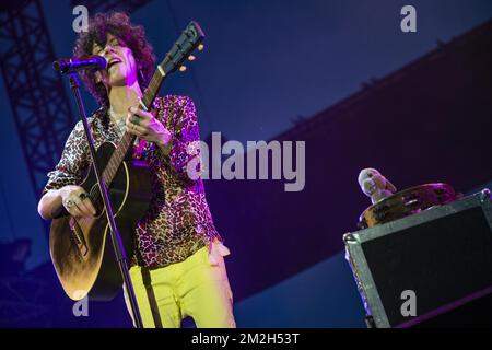 LP (Laura Pergolizzi ) in Konzert beim Nizzaer Jazzfestival. | LP (Laura Pergolizzi ) en concert au Nice Jazz Festival. 21/07/2018 Stockfoto