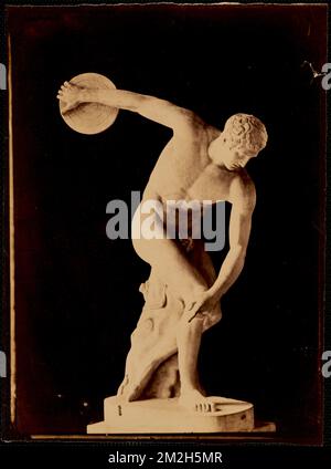Discobolo, Vaticano , Antiquities, Sculpture, Athletes, Discus throwing, Myron, active 5th century B.C. Discobolus. Nicholas Catsimpoolas Collection Stock Photo