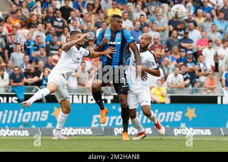 Die Wesley Moraes des Vereins kämpft während des Spiels der Jupiler Pro League zwischen Club Brügge und KAS Eupen um den Ball in Brügge, Sonntag, den 29. Juli 2018, am ersten Tag der Jupiler Pro League, der belgischen Fußballmeisterschaftssaison 2018-2019. BELGA FOTO KURT DESPLENTER Stockfoto