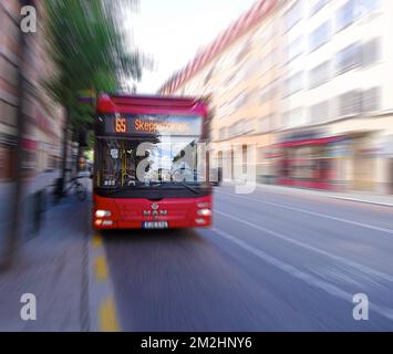 Öffentliche Verkehrsmittel Stockholm Schweden | Verkehrsmittel Stockholm Suède 05/08/2018 Stockfoto