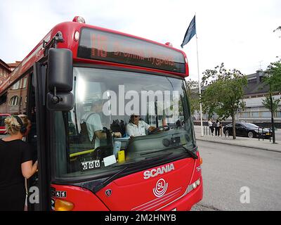 Öffentliche Verkehrsmittel Stockholm Schweden | Verkehrsmittel Stockholm Suède 06/08/2018 Stockfoto