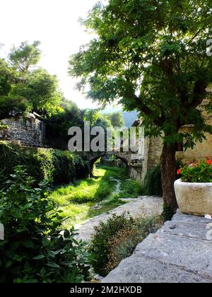 St guilhem le désert | St guilhem le désert (34) hérault Abbaye abbatiale 17/08/2018 Stockfoto