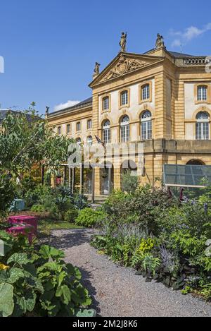 Opéra-Théâtre de Metz Métropole aus dem 18.. Jahrhundert, Opernhaus und Theater am Place de la Comédie / Comedy-Platz in der Stadt Metz, Moselle, Frankreich | Opéra-Théâtre de Metz Métropole à la Place de la Comédie, Moselle, Frankreich 30/08/2018 Stockfoto