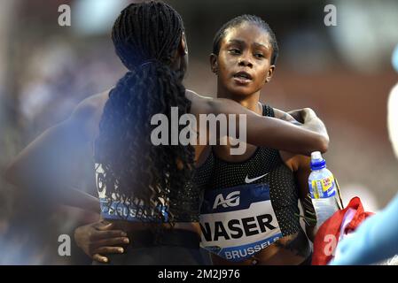 Barhain Salwa Eid Naser in Aktion während der 2018. Ausgabe des AG Insurance Memorial Van Damme IAAF Diamond League Athletics Meeting, Freitag, den 31. August 2018 in Brüssel. BELGA FOTO JASPER JACOBS Stockfoto