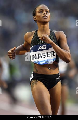 Barhain Salwa Eid Naser in Aktion während der 2018. Ausgabe des AG Insurance Memorial Van Damme IAAF Diamond League Athletics Meeting, Freitag, den 31. August 2018 in Brüssel. BELGA FOTO JASPER JACOBS Stockfoto