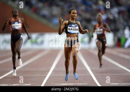 Barhain Salwa Eid Naser in Aktion während der 2018. Ausgabe des AG Insurance Memorial Van Damme IAAF Diamond League Athletics Meeting, Freitag, den 31. August 2018 in Brüssel. BELGA FOTO JASPER JACOBS Stockfoto