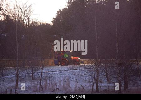 Edinburgh, Großbritannien. 14.. Dezember 2022. Wetter in Großbritannien. -4 Grad im Süden Edinburghs. Bildnachweis: Pako Mera/Alamy Live News Stockfoto