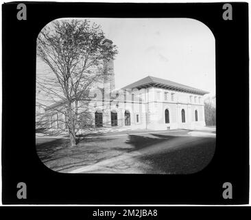 Vertriebsabteilung, Northern High Service Spot Pond Pumping Station, Stoneham, Mass., 1900, Waterworks, Pumpstationen Stockfoto