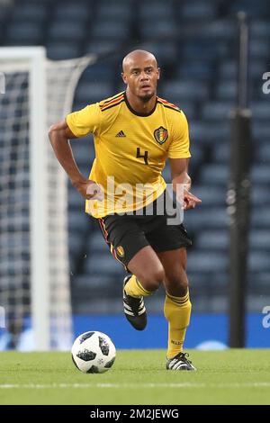 Vincent Kompany aus Belgien wurde am Freitag, den 07. September 2018 in Glasgow, Schottland, bei einem freundlichen Fußballspiel zwischen der schottischen und der belgischen Nationalmannschaft The Red Devils, fotografiert. BELGA FOTO BRUNO FAHY Stockfoto