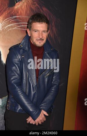 New York, USA, 13. Dezember 2022, Antonio Banderas at the Puss in Boots:The Last Wish World Premiere at Jazz at Lincoln Center am 13. Dezember 2022 in New York City. Foto von MM/ABACAPRESS.COM Stockfoto