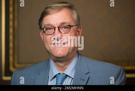 Etterbeek-Bürgermeister Vincent De Wolf bei der Eid-Zeremonie für den künftigen Bürgermeister der Städte der Region Brüssel am Montag, den 26. November 2018. BELGA FOTO BENOIT DOPPPAGNE Stockfoto