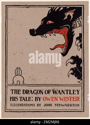 The dragon of Wantley, his tale: by Owen Wister , Dragons, Rabbits, Books Stock Photo