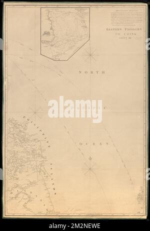 Eastern passages to China , Nautical charts, Indonesia, Nautical charts, Indonesia, Java Sea, Straits, Indonesia, Maps, Java Sea Indonesia, Maps, Indonesia, Maps Norman B. Leventhal Map Center Collection Stockfoto
