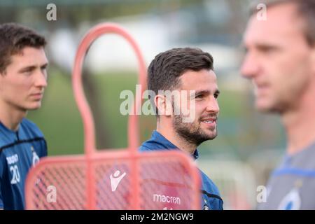 Siebe Schrijvers des Clubs, gefilmt am zweiten Tag des Wintertrainingslagers des belgischen Fußballteams Club Brügge, in Katar, Montag, 07. Januar 2019. BELGA FOTO BRUNO FAHY Stockfoto